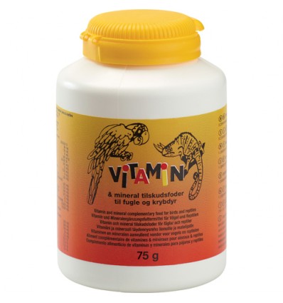 Vitaminpulver t/fugle & krybdyr Med Fosfor 75 g