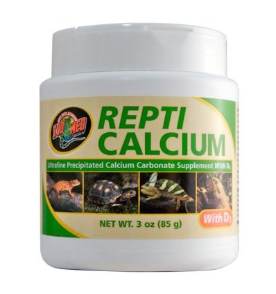 ZOO Repti Calcium Med D3 Uden Fosfor 85 gr.