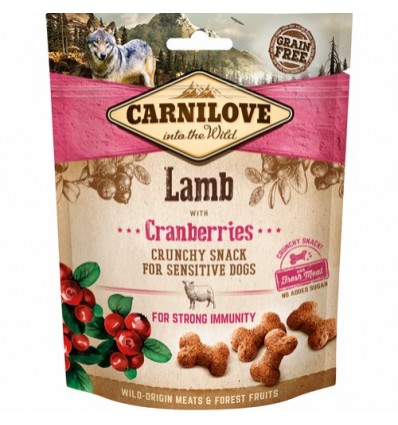 Carnilove Crunchy Snack Lam & Tranebær 200 gr.