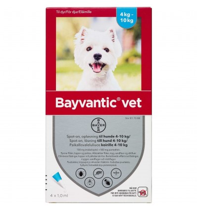 Bayvantic Vet. Hund 4-10 kg 4x1,0 ml.