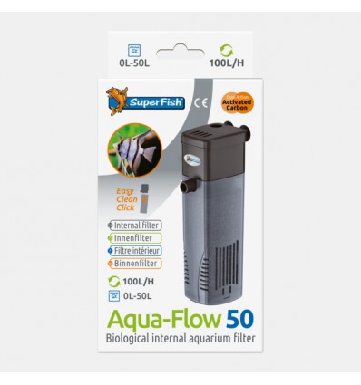 Aqua-Flow 50 indvendig filter. 0-50 liter