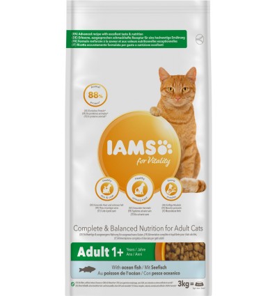IAMS CAT Vitality Adult havfisk 3 kg
