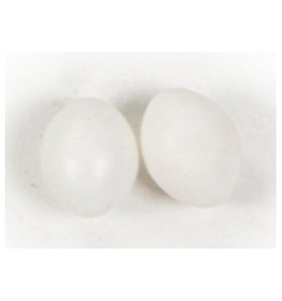 Plastik æg massiv 2,5 cm - 10 stk