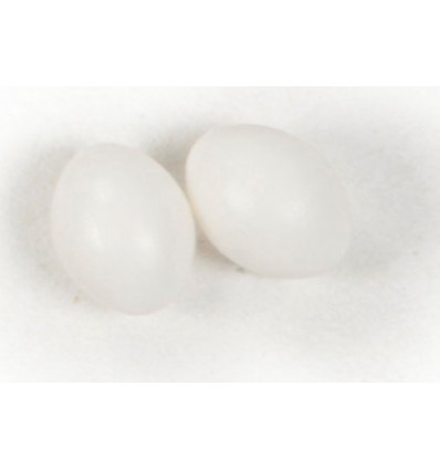 Plastik æg massiv 3,2 cm 5 stk