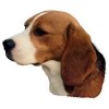 Dekal Beagle Stor ca. 17 cm.