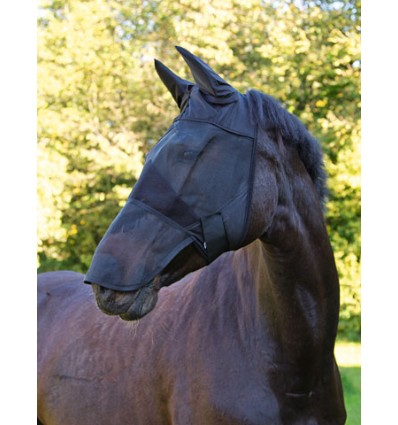 Fluemaske med øre og næse beskytter Sort Pony