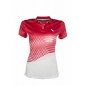 HKM Polo Shirt ATTRACTIVE- Pink/Hvid L