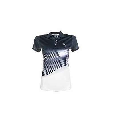 HKM Polo Shirt ATTRACTIVE- Mørkeblå/Hvid XS