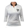 Polo-shirt 3/4 ærme "dry-fit" Hvid/Sort 42/XL