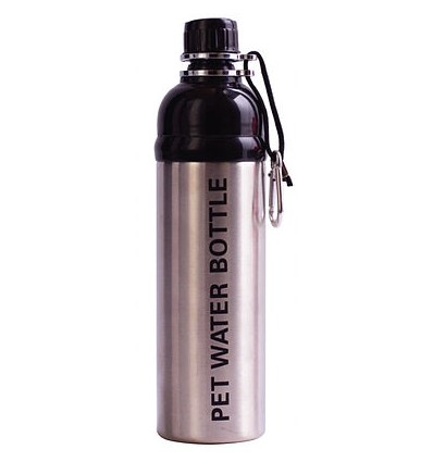 Metal Vandflaske -Silver- 750 ml.