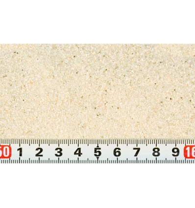 Cichlidesand hvid 0,3-0,8 mm. 25 kg.