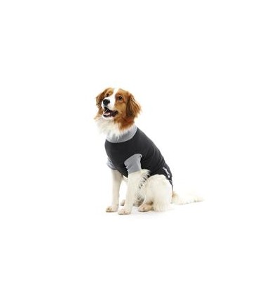 BUSTER Body Suit EasyGo til hunde sort/grå 75 cm XXXL