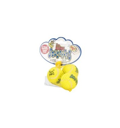 Air Kong Squeaker Tennisbolde 3 stk. I Net XSmall